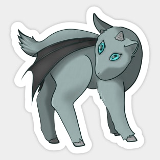 Three-eyed Demon Goat Sticker